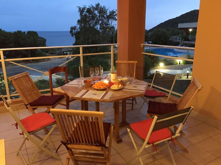 F2 Vue Mer Dans Residence Avec Piscine Аяччо Экстерьер фото